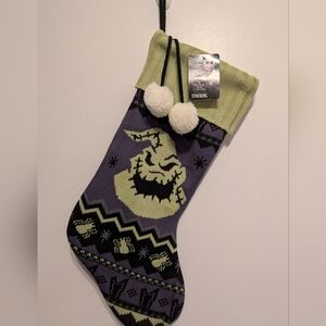 Purple and Green Holiday Stocking